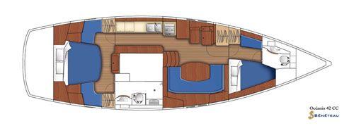 Oceanis 42 CC Grundriss