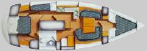 Moody 36 - 1990 Grundriss