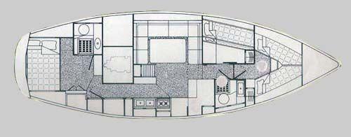 Moody 40 1980 Grundriss