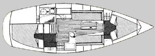 Moody 31 MK 1 Grundriss