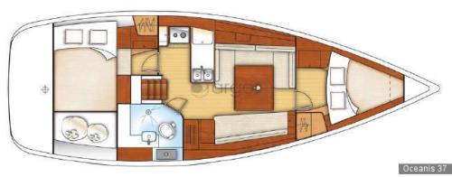 Oceanis 37 Grundriss