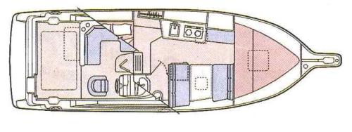 Bayliner 2855 Ciera Sunbridge Grundriss