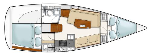 Hanse 320 Grundriss
