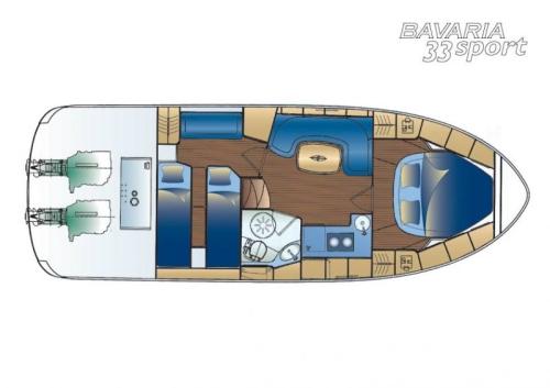 Bavaria 33 Sport Grundriss