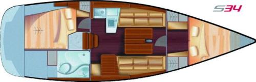 Salona 34 Grundriss