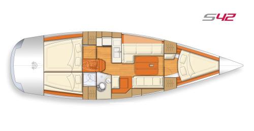 Salona 42 Grundriss