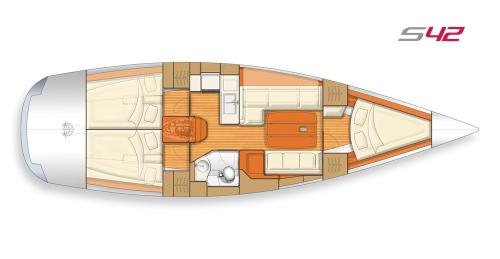Salona 42 Grundriss