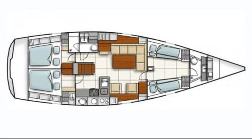 Hanse 470 Grundriss
