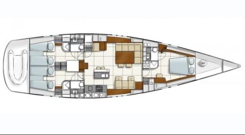 Hanse 630 Grundriss