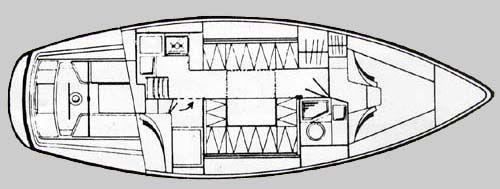 Moody 33 S Grundriss