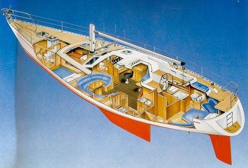 Moody 58 Custom Grundriss