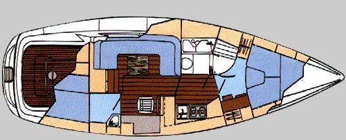 Moody Eclipse 33 Grundriss