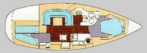 Moody Eclipse 38 Grundriss