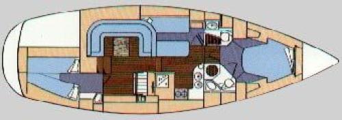 Moody Eclipse 43 Grundriss