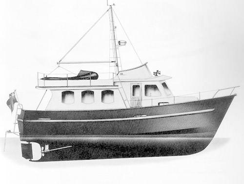 Moody Trawler 36 Außenansicht