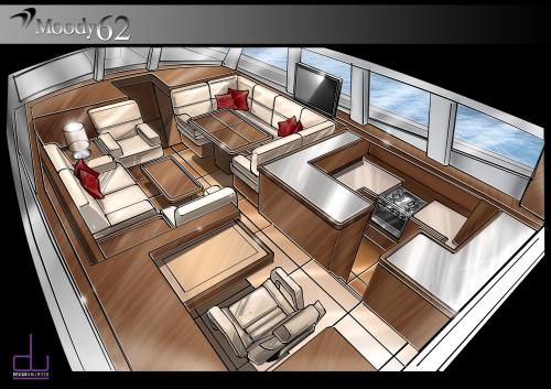 Moody 62 DSe Innenansicht