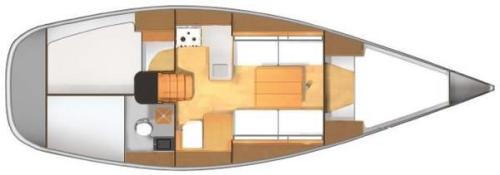 Dufour 34 Performance Grundriss