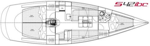 Salona 42 IBC Grundriss