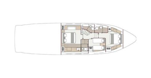 Sealine T60 AURA Grundriss