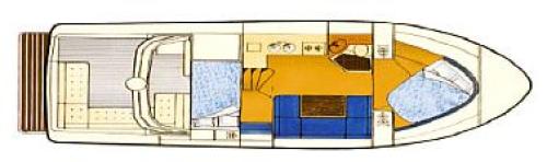 Princess 36 Riviera Grundriss