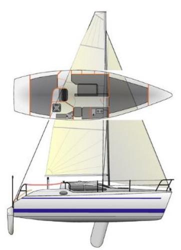 Deltania 27 DS Grundriss