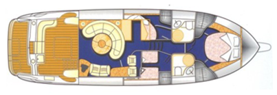 Cranchi 48 Atlantique Grundriss