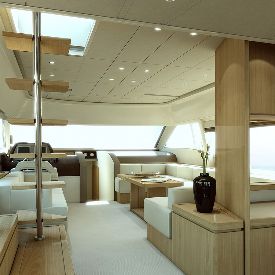 Ferretti 592 Innenansicht
