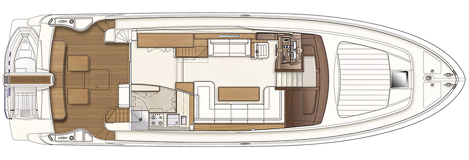 Ferretti 592 Grundriss