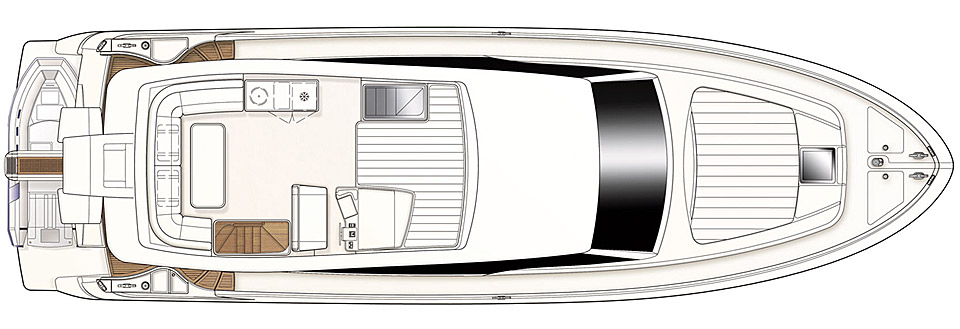 Ferretti 592 Grundriss