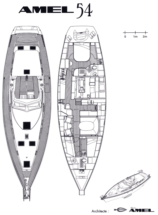 Amel 54 Grundriss