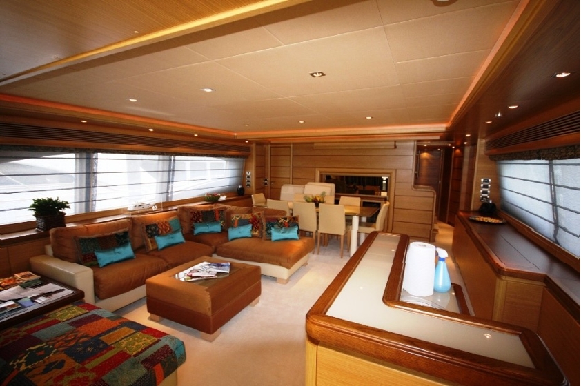 Ferretti Custom 97 Innenansicht