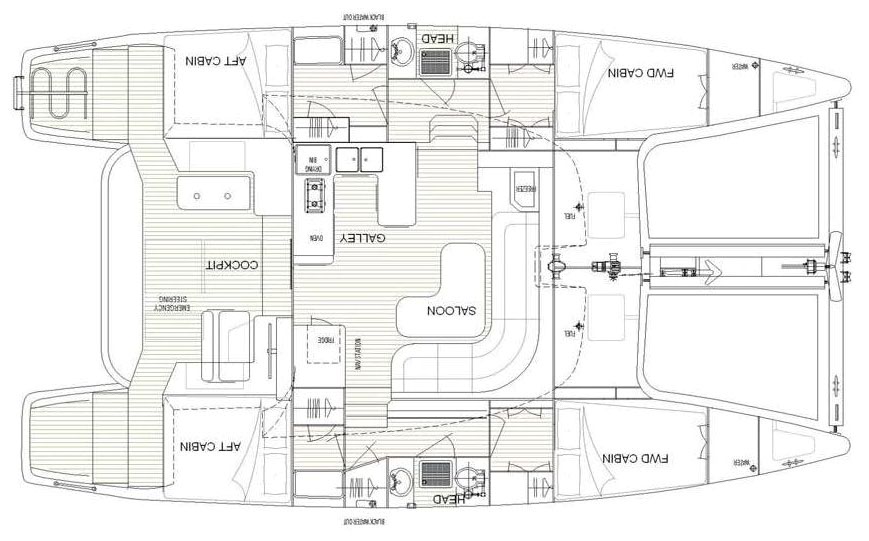 Island Spirit 400 Grundriss