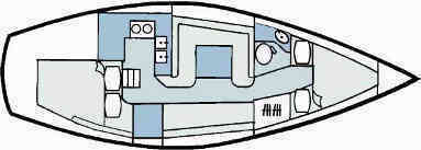 Catalina 30 Grundriss