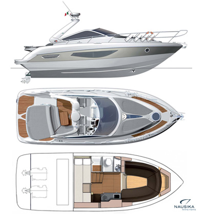 Cranchi Endurance 33 Grundriss