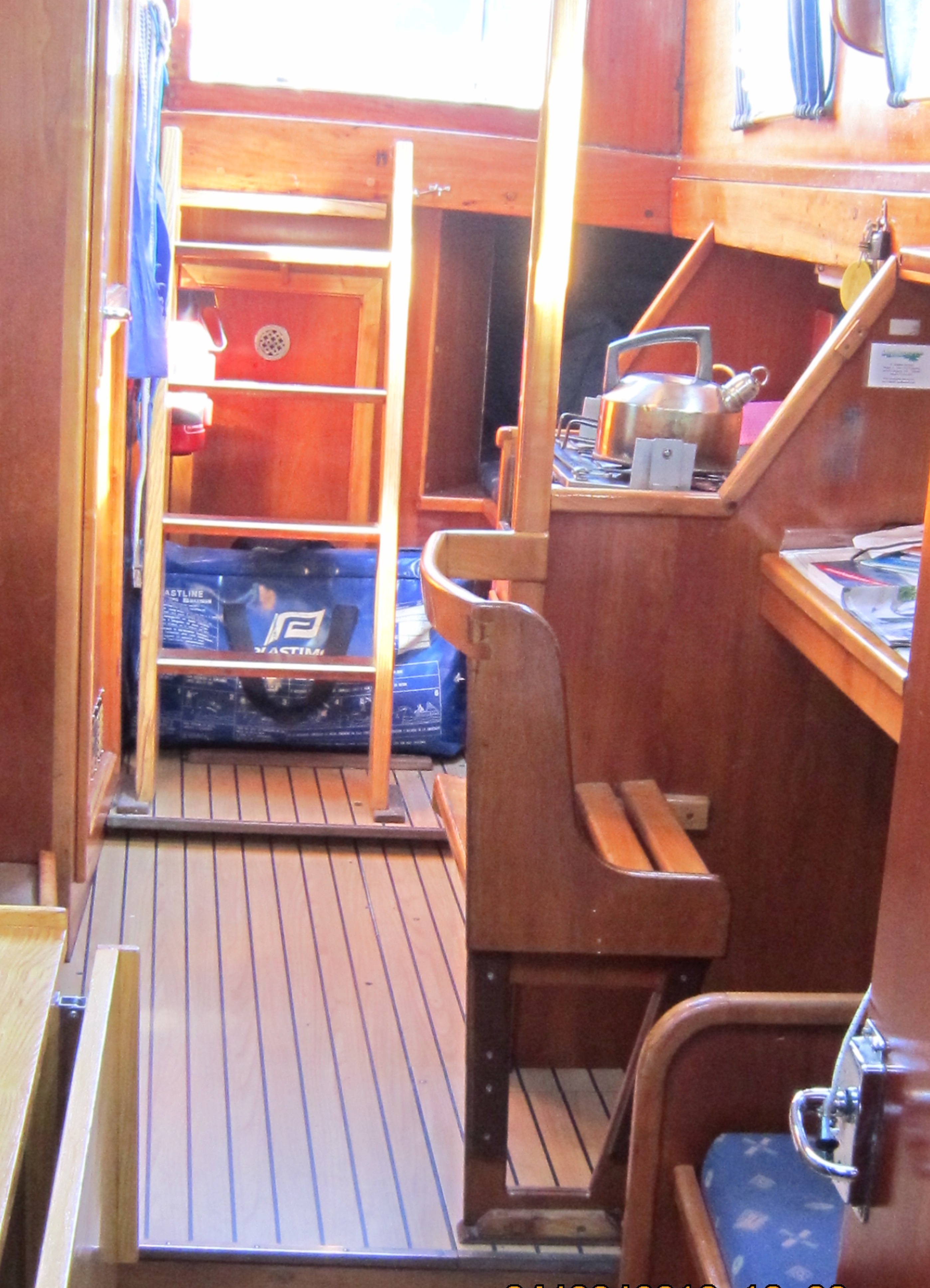 Mahagoni Seekreuzer Innenansicht