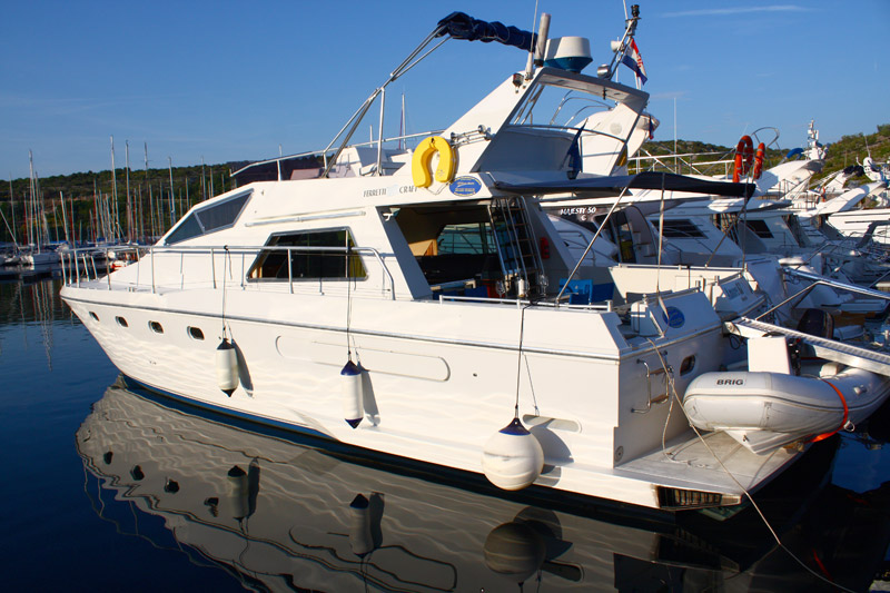 Ferretti 52 Außenansicht