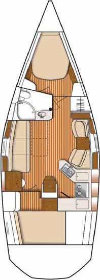 Catalina 375 Grundriss