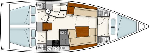 Hanse 385 Grundriss