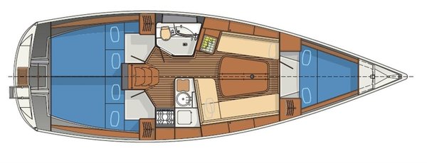 Delphia 37 Grundriss