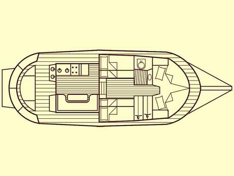 CA-Holz-Motor-Yachten Grundriss