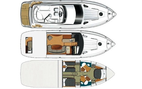 Fairline Phantom 50 Grundriss