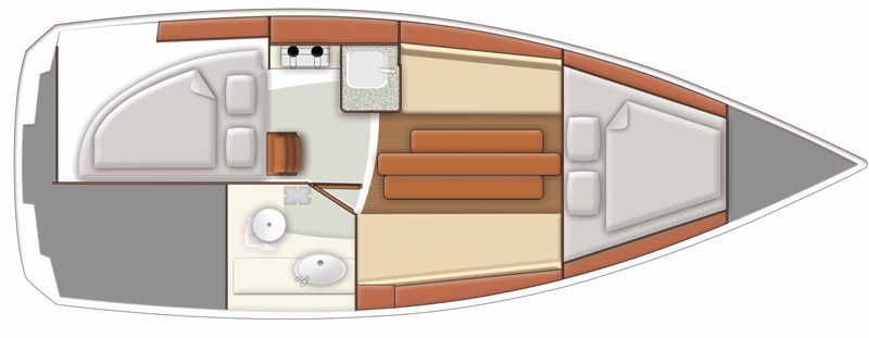 Delphia 26 Grundriss