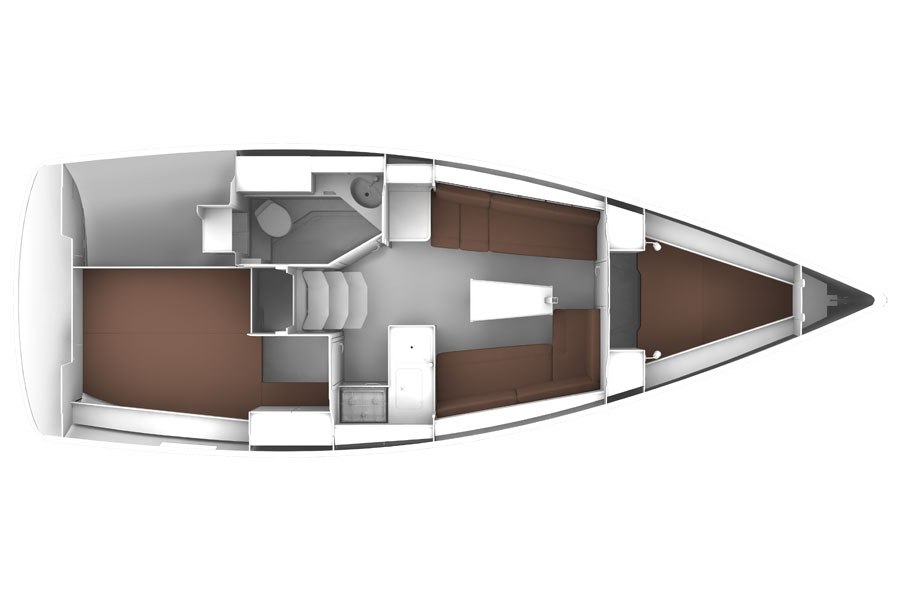 Bavaria Cruiser 33 Starship Grundriss