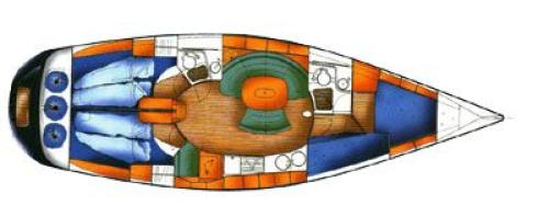 X-Yacht 412 MK II Grundriss