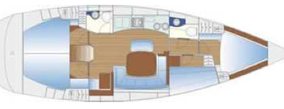 Bavaria 44 Grundriss