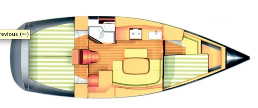 Dufour 365 Grand Large Grundriss