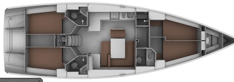 Bavaria Cruiser 45 Alma Grundriss