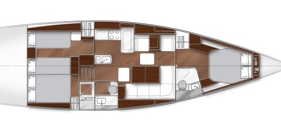 Bavaria 46 Vision Grundriss