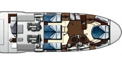 Azimut 47 Fly Grundriss