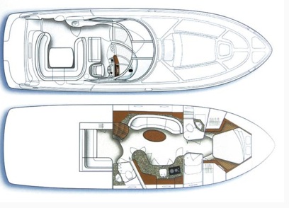 Sea Ray 455 Grundriss